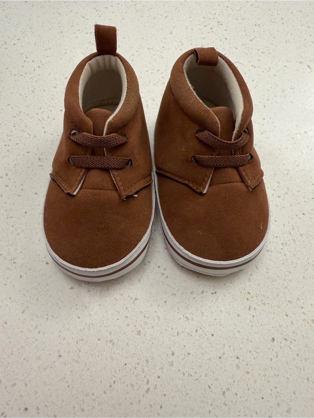 Lucky Brand Brown Suede Baby Walker Shoes Sz 3